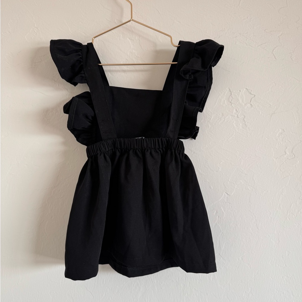 Black Ruffle Sleeve Dress - Picture 2 of 3